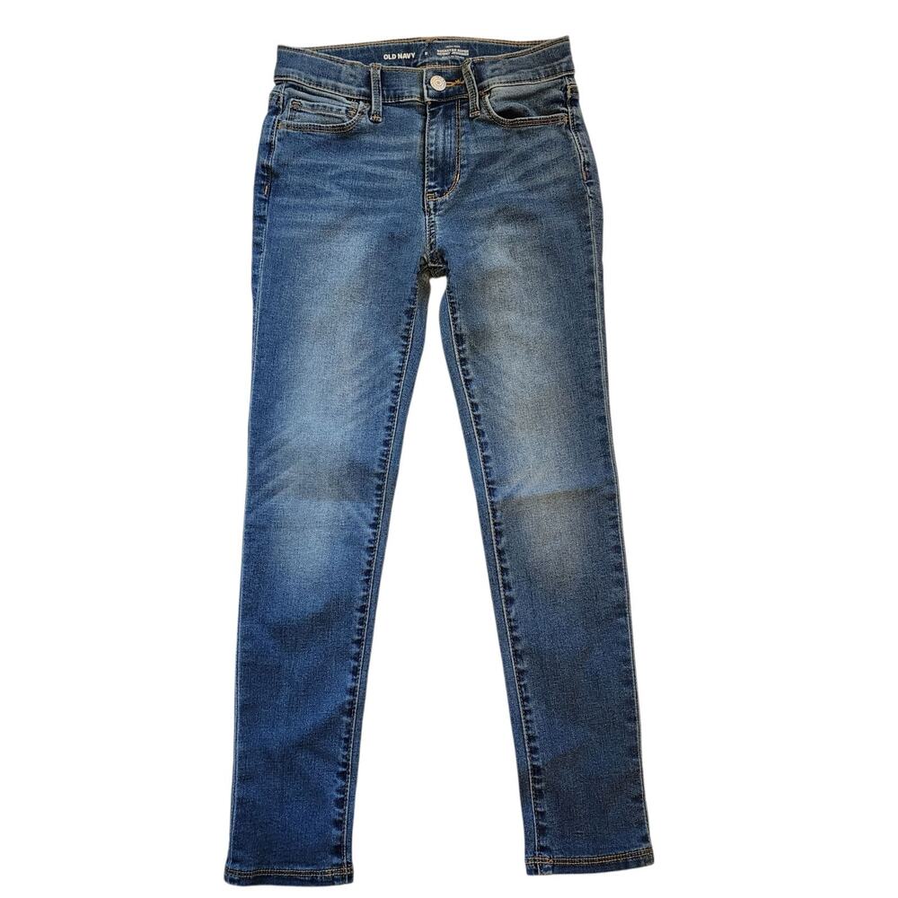 Old Navy Girls Rockstar Super Skinny Jegging Jeans Size 8 Blue Stretch